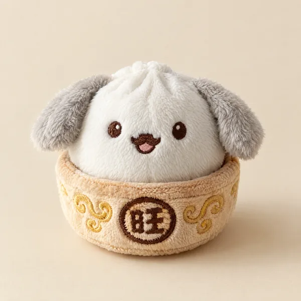 Dumpling keychain